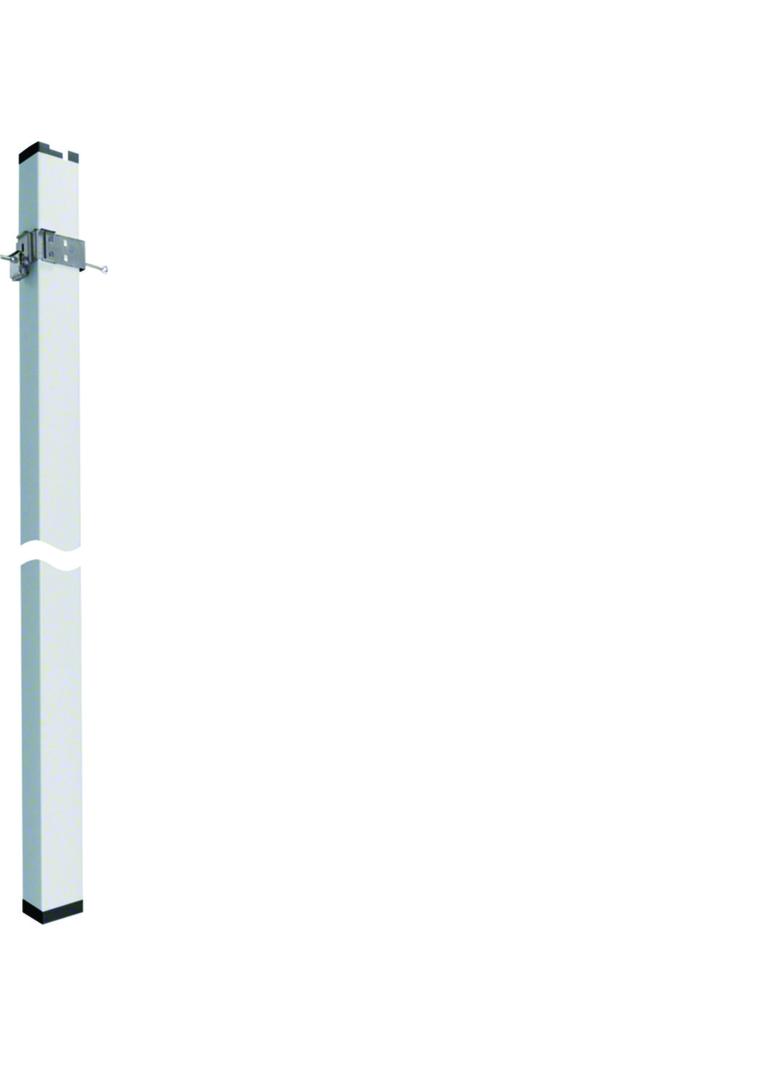 tehalit.DA200 Kol jednostronna DA200-80 z zaciskiem mocującym H=2,8m biały