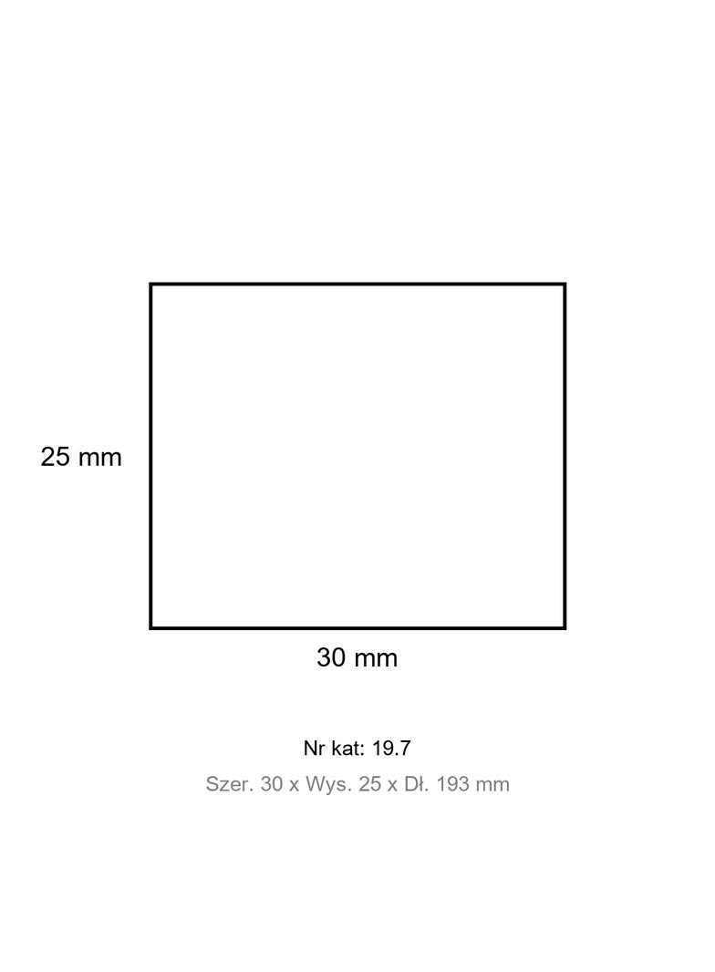 PS-25 12x25 Listwa zaciskowa 12x25 biała 19.7 46222 OPATÓWEK
