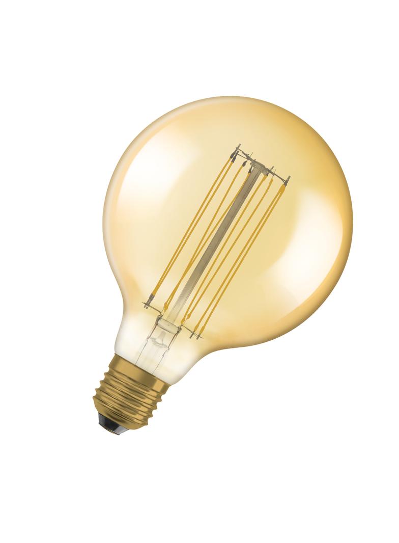 Lampa LED Vintage 1906 GOLD 125 dim 5,8W/822 E27