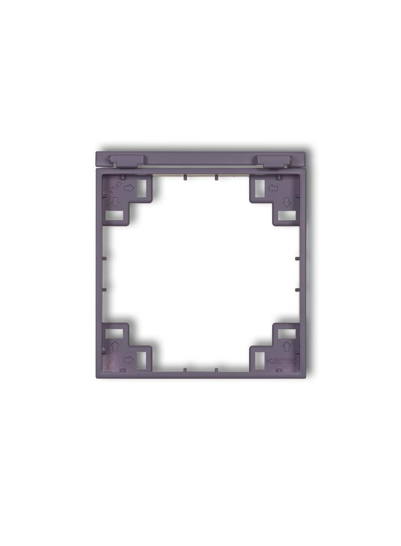 MINI SCHUKO Ramka pośrednia do gniazda bryzgoszczelnego z uziemieniem SCHUKO wrzosowy KARLIK