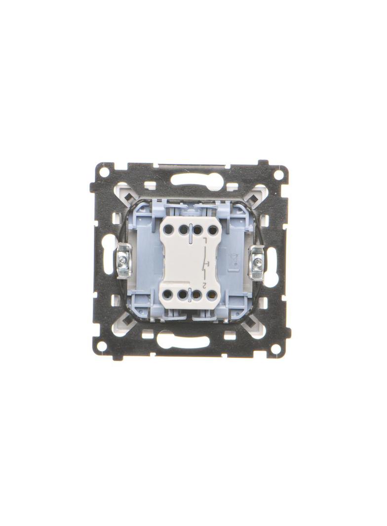 Simon 55 Przycisk zwierny pojedynczy rozwierny bez piktogramu szybkozłączka Biały mat