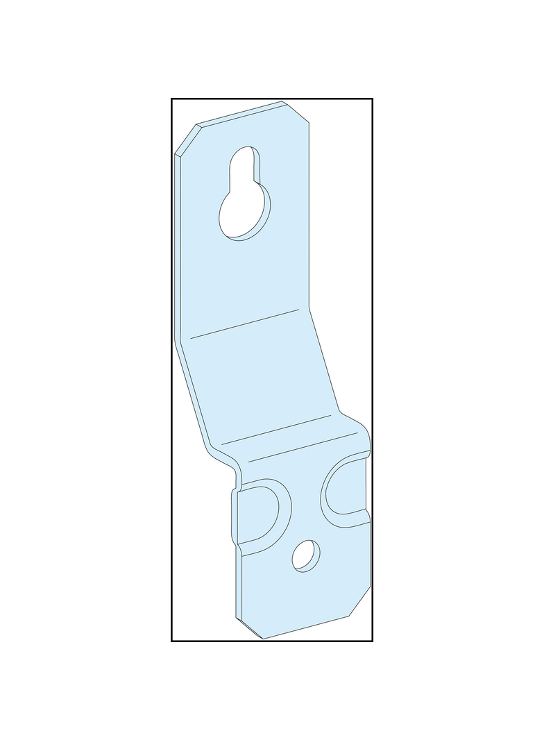 Rozdzielnice PrismaSet, komplet 4 zewnętrznych uchwytów do montażu obudów do ściany