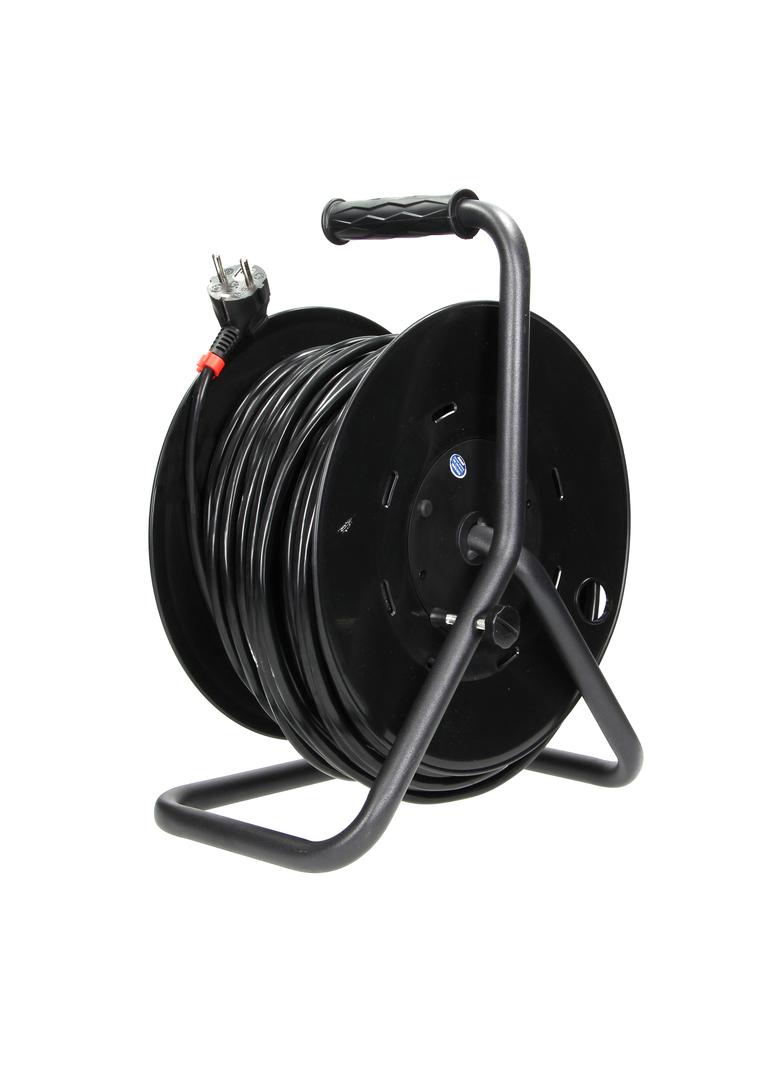 Przedłużacz bębnowy 4 gniazda (schuko) kabel PVC H05VV-F 3x1,5mm2 długość - 50m STAŁE GNIAZ OR-AE-13