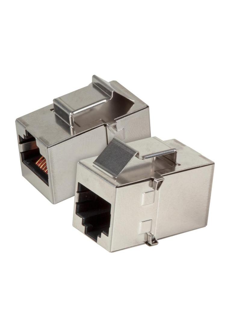 Adapter RJ45 kat. 5e STP Keystone Snap-In metalowa obudowa