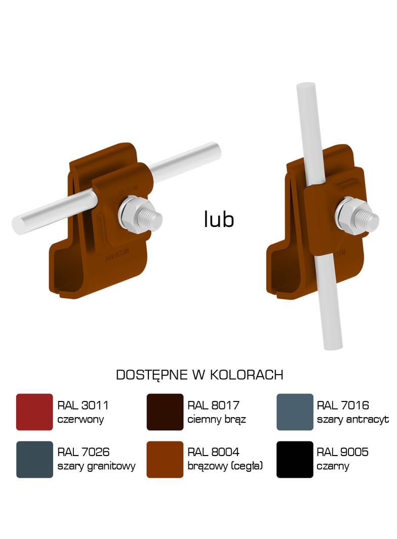 AN-06K/LA/ Uchwyt na rynne okapową typ 3 /LA/