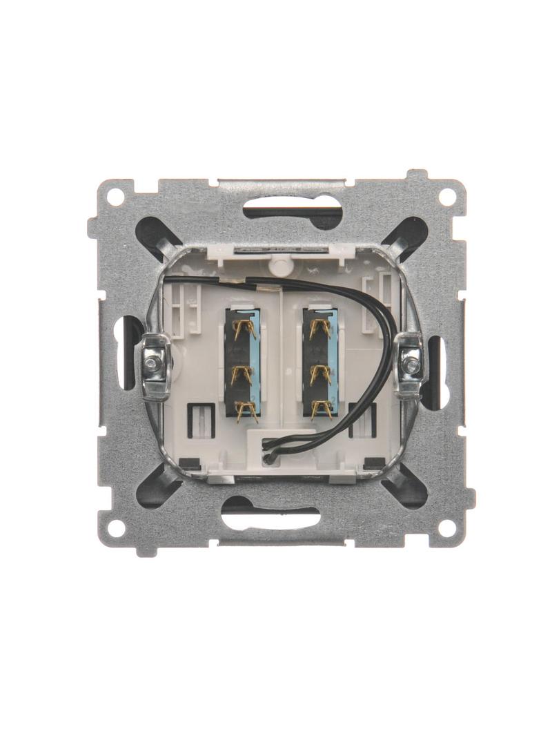 Simon 54 Łącznik hotelowy podwójny z podświetleniem antracyt *Tylko do ramek S54 PREMIUM. Wymagane j