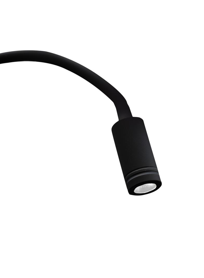 Milagro kinkiet LED Base (8W + 2W) 630lm 4000K czarny (elastyczne ramię) ML63500
