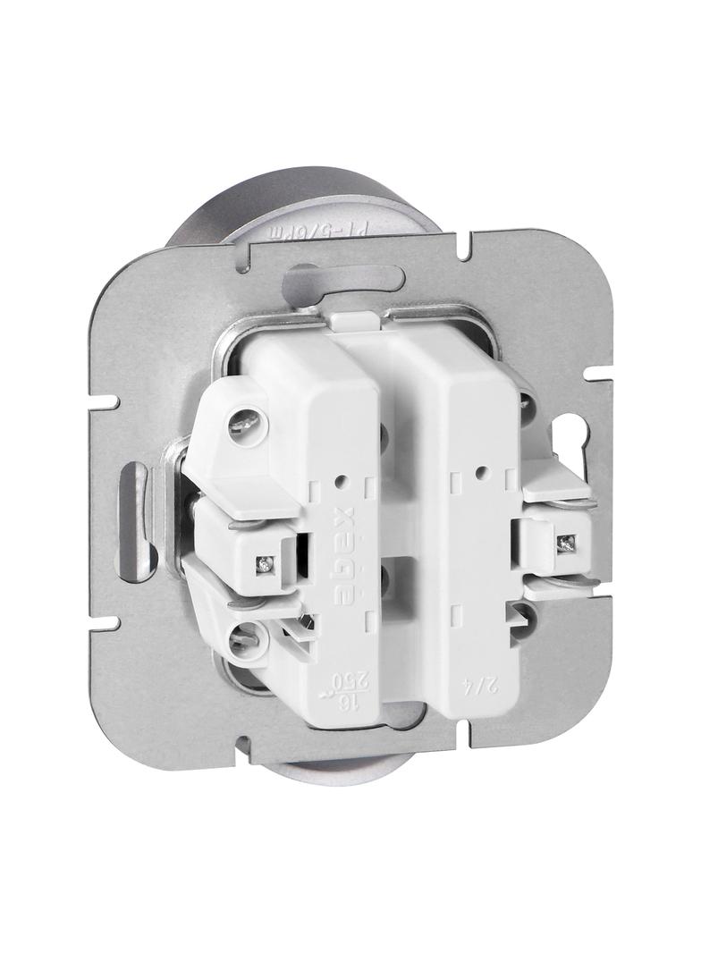 Gniazdo podwójne podtynkowe 2x2P+Z Pearl, 16A, 250V, PT-6 PR, antracyt