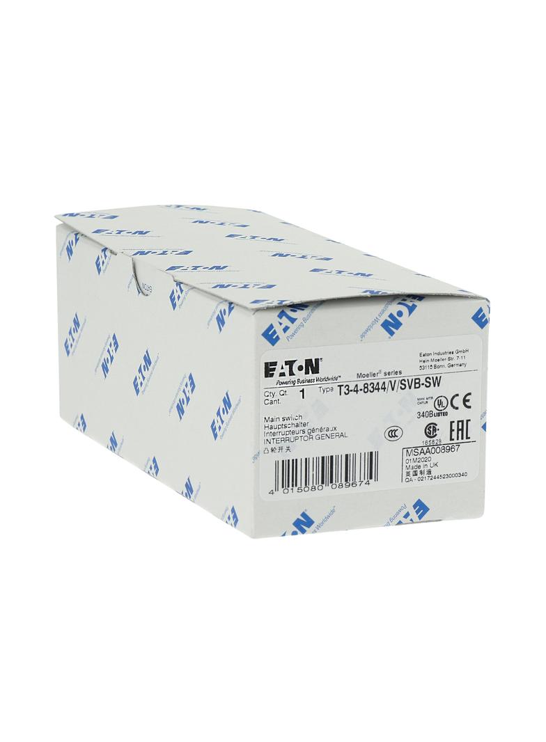 T3-4-8344/V/SVB-SW Łącznik krzywkowy 32A 13kW 008967 EATON