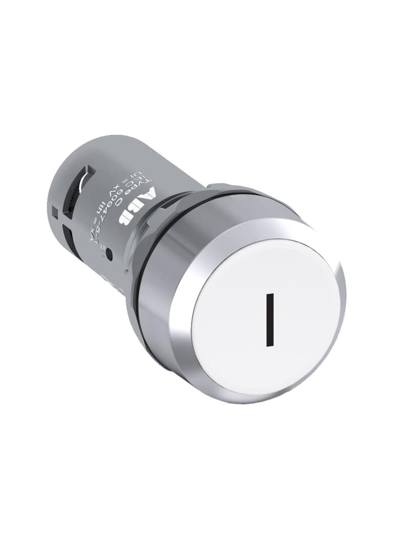 Przycisk monostabilny wklęsły 1NO biały CP11-30W-10