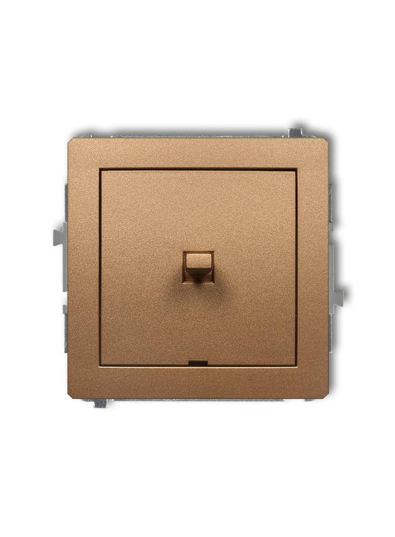 DECO Mechanizm łącznika jednobiegunowego w stylu amerykańskim złoty metalik