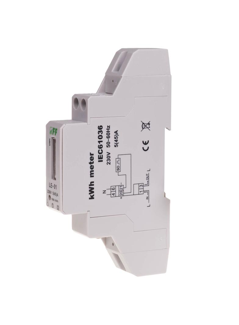 LICZNIK ENERGII ELEKTRYCZNEJ - JEDNOFAZOWY, BĘBNOWY, KL.1, 230V, 5(45)A, 50HZ