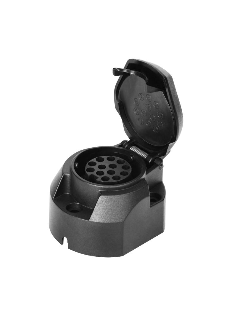 Gniazdo przyczepy tworzywo 13-pin 12/24V OR-AE-13230 ORNO