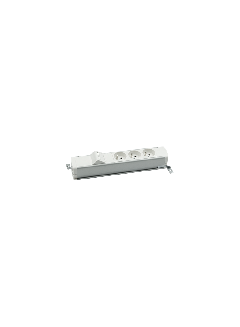 "Simon 480 TS48-130E300K0-30 Listwa standardowa 3 gn. typ E i płytka 2xRJ45 keystone