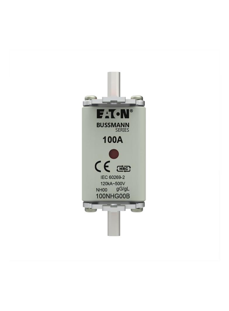 FUSE NH NH00 gG 100A 500V D.I. Wkładka NH00 100A 500V GL/GG podwójny wskaźnik 100NHG00B EATON