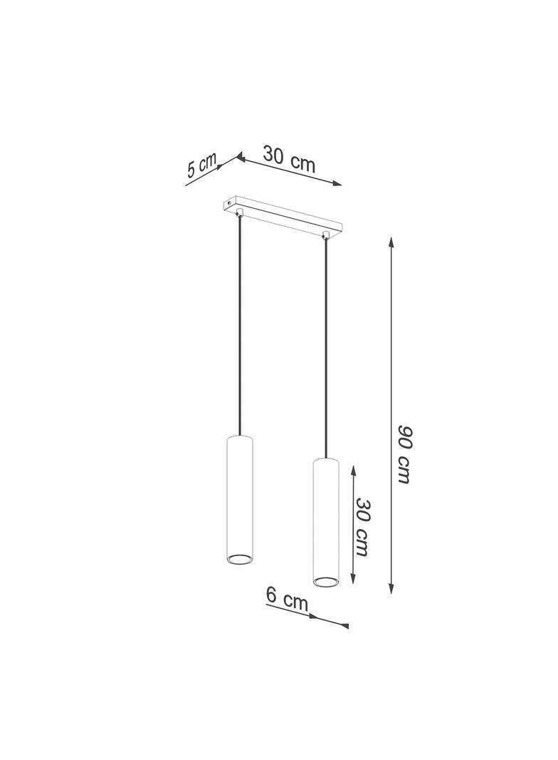 Sollux Lampa Wisząca LAGOS 2 złoty połysk SL.1241