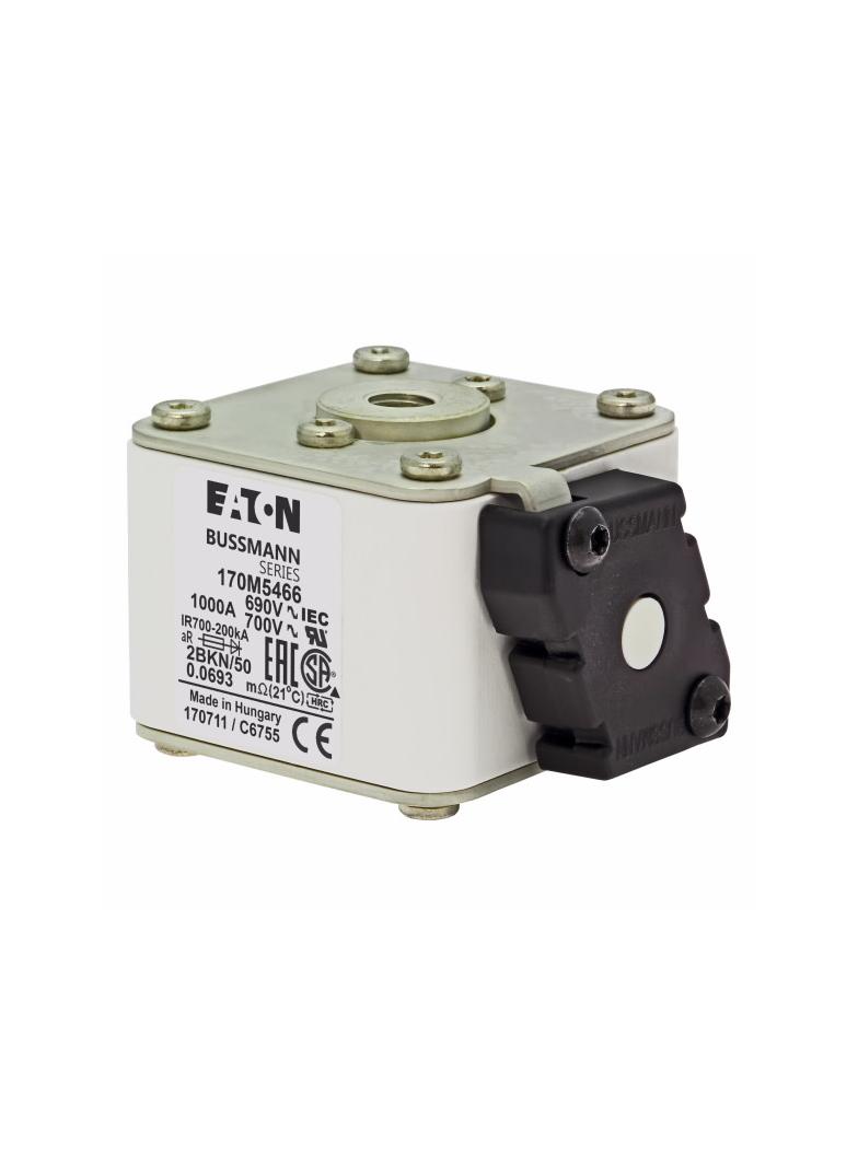FUSE 1000A 690V 2BKN/50 AR UC Wkładka szybka 1000A AC 690V rozmiar 2 aR IEC UL 170M5466 EATON