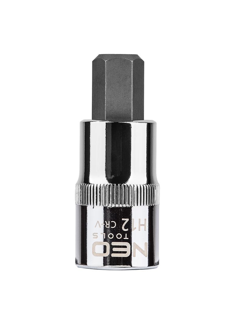 Końcówka sześciokątna na nasadce 1/2", H12 x 55 mm