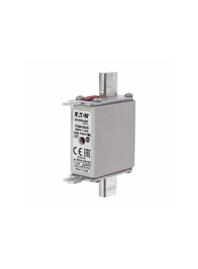 FUSE 100A 690V aR DIN 000 HSDNH Wkładka szybka 100A 690V aR DIN 000 podwójny wskaźnik 170M1567D EATO