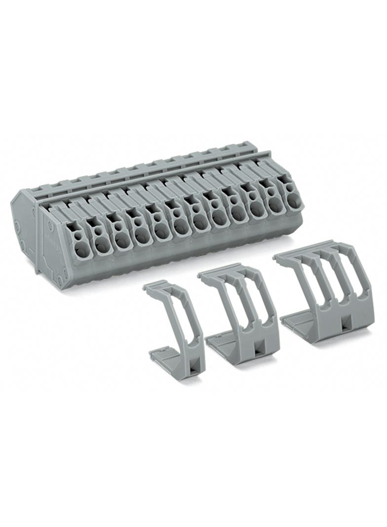 listwa zaciskowa 4-torowa 4 mm2 szara /50szt./ WAGO