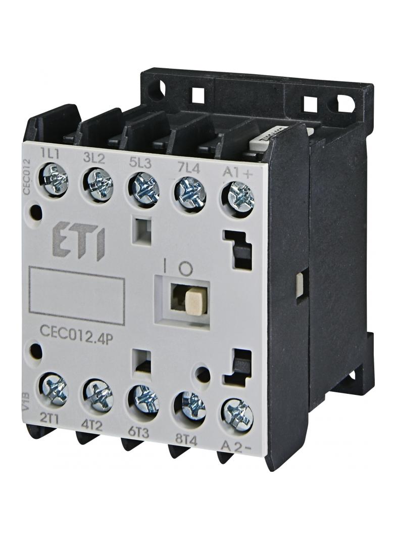 Stycznik silnikowy miniaturowy CEC012.4P-230V-50/60HZ 004641202 ETI