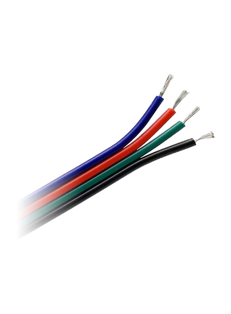Przewód do taśm LED RGB, 4x0,35mm2, 25m