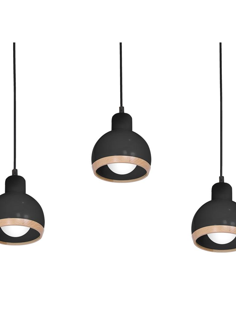 lampa wisząca Oval 3xE27 czarna MLP7046 Milagro