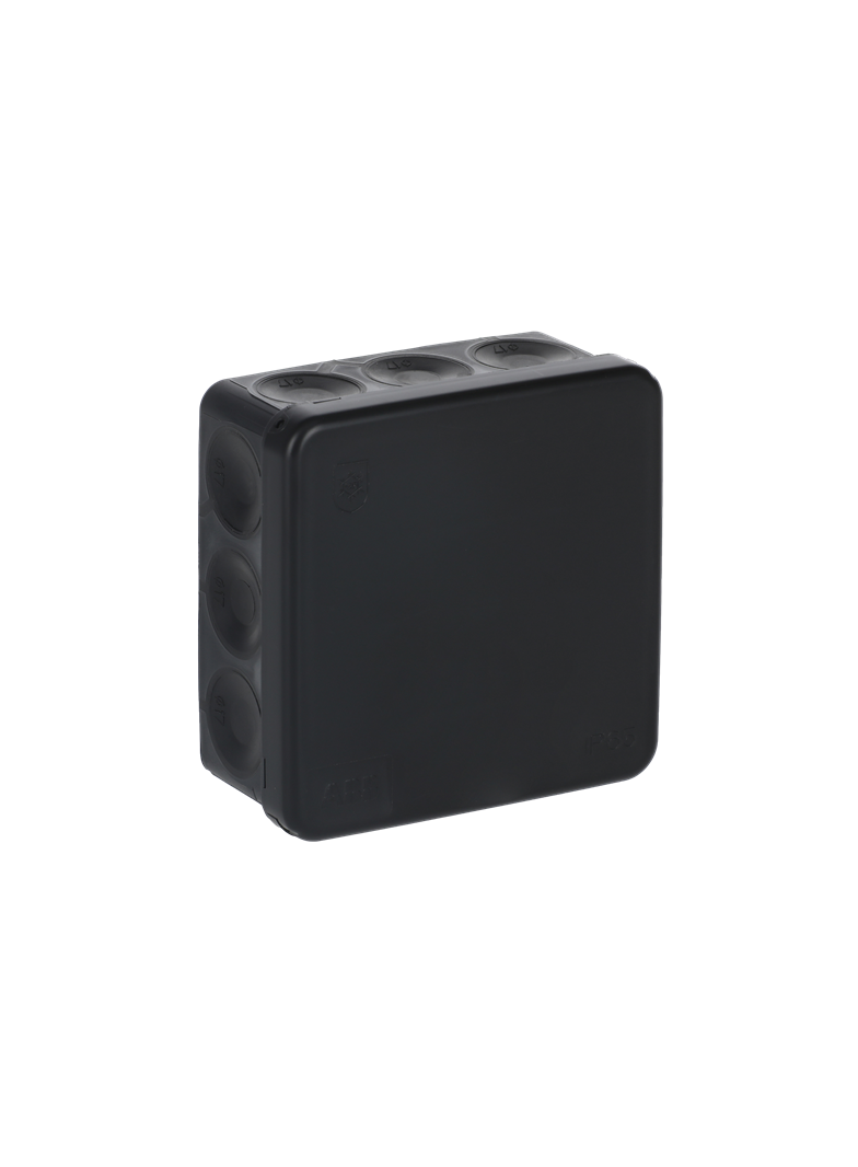 Puszka IP55 86x86 mm czarna