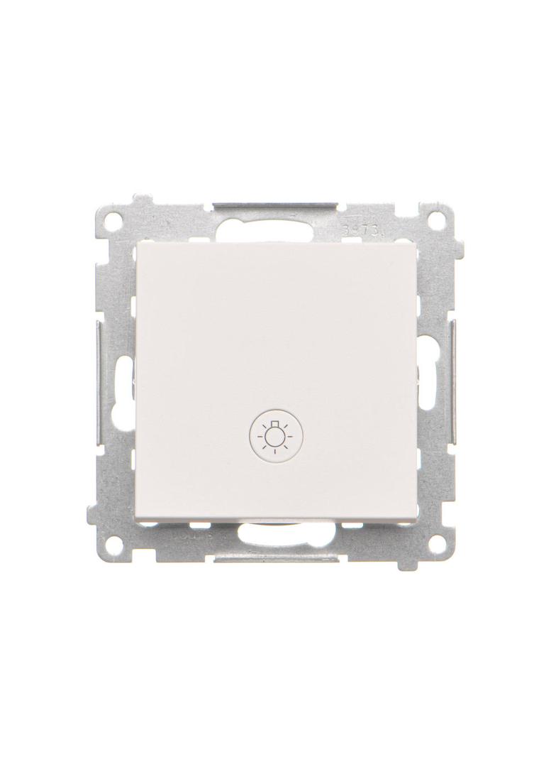 Simon 55 Przycisk zwierny /światło/ z podświetleniem LED szybkozłączka Biały mat