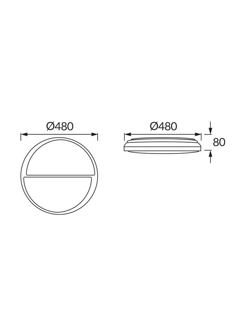 Plafoniera SMD LED POLAR LED C 48W 04078 IDEUS