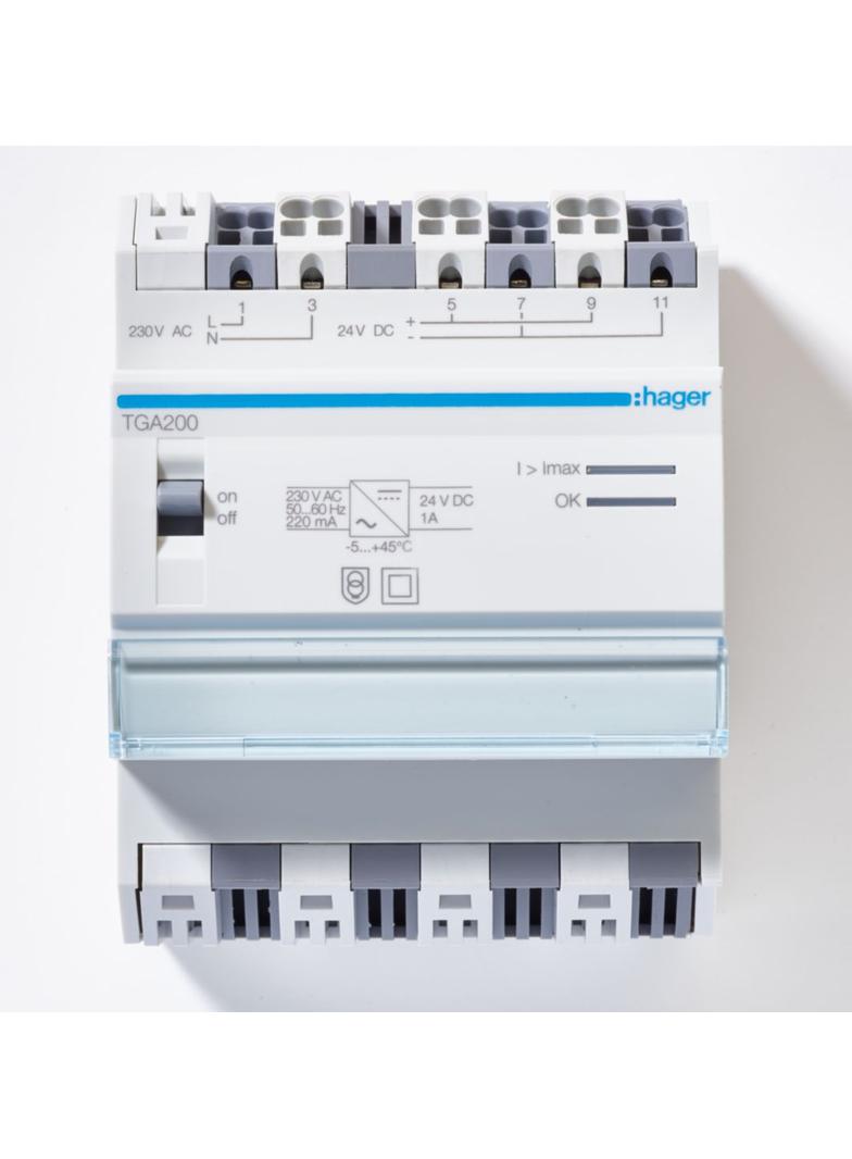 KNX e/s Zasilacz 24V DC 1A DMS 4 mod TGA200 HAGER