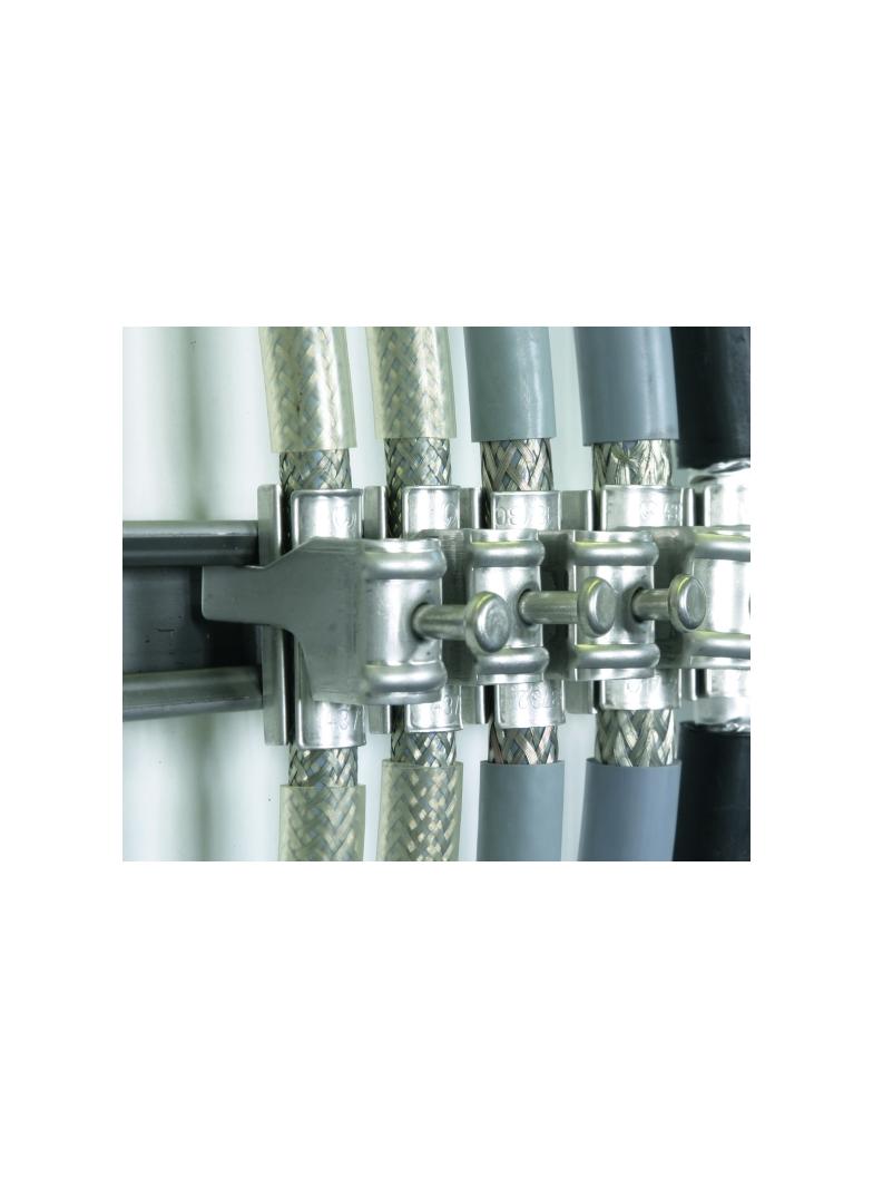 Zacisk do uziemienia ekranów kabli fi 19-26 mm