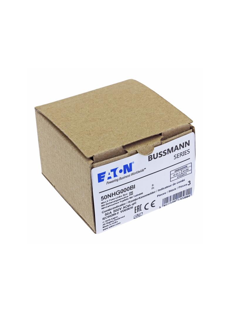50NHG000BI Wkładka NH 50A 500V GL/GG rozmiar 000 50NHG000BI EATON
