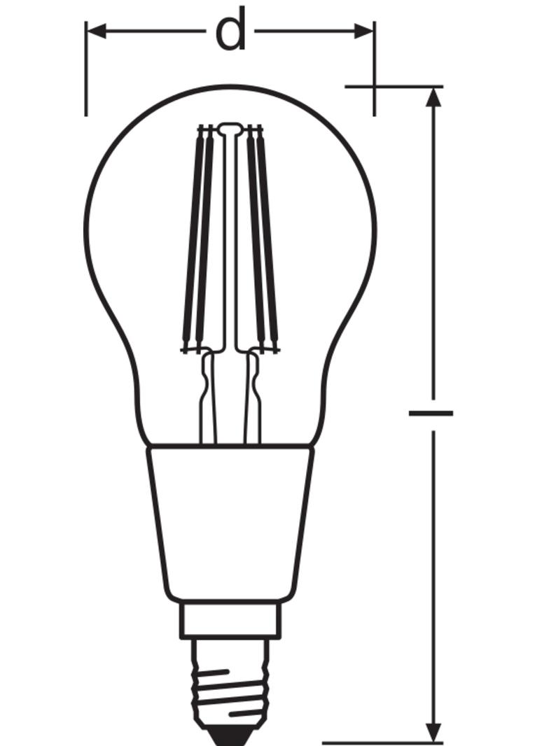 Lampa LED SMART+ WiFi CL P Filament szkło przezroczyste DIM 40 4W/827 E14