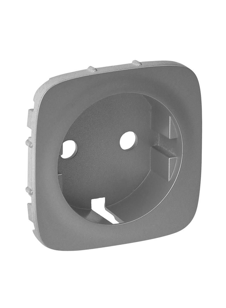 VALENA ALLURE - PLAKIETKA ALUMINIUM GNIAZDA POJEDYNCZEGO SCHUKO, Legrand