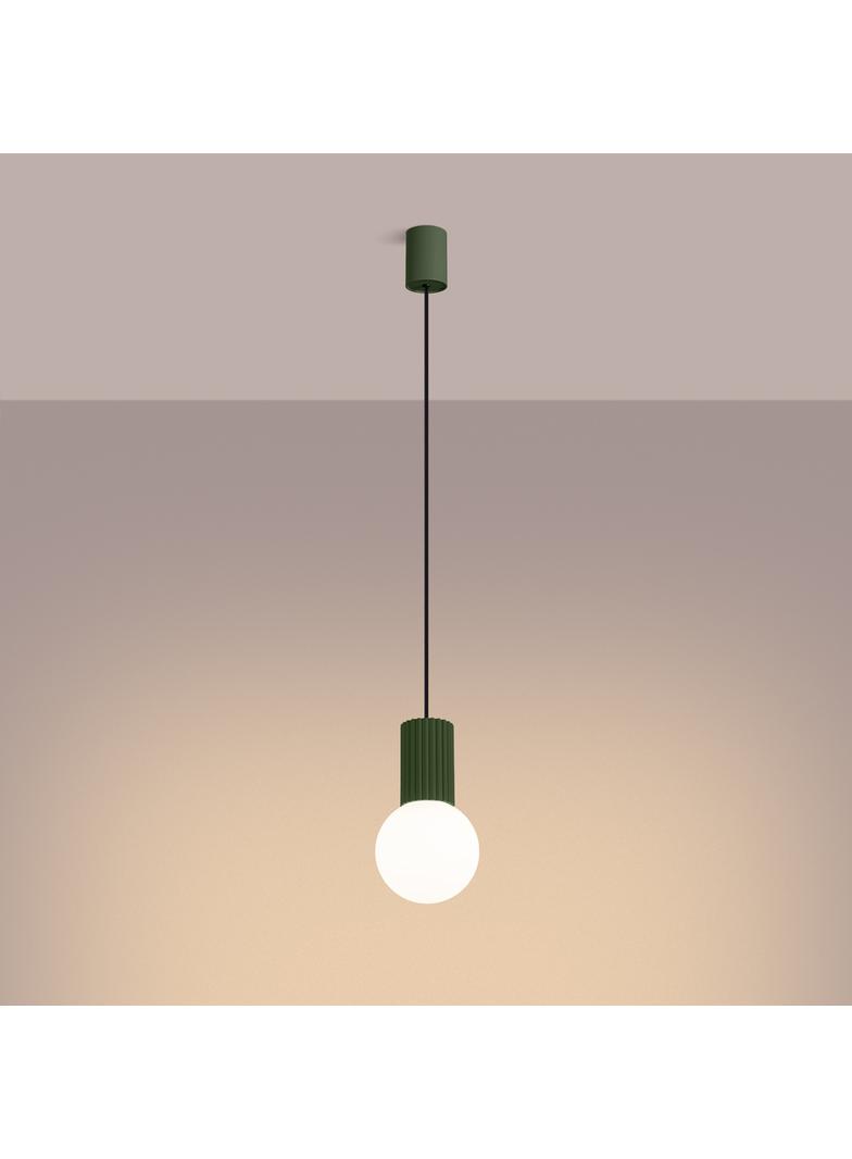 Lampa wisząca HALO 1 zielona oliwka
