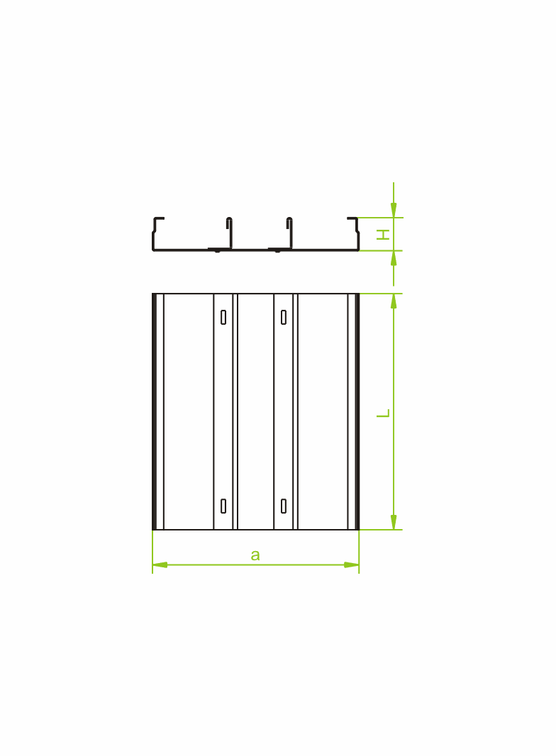 KNT190H38/2 KANAŁ TRZYTOROWY 1,0 MM