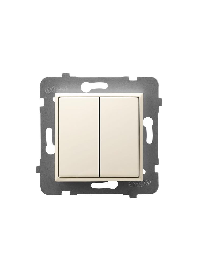 ARIA Łącznik podwójny krzyżowy - kolor ecru