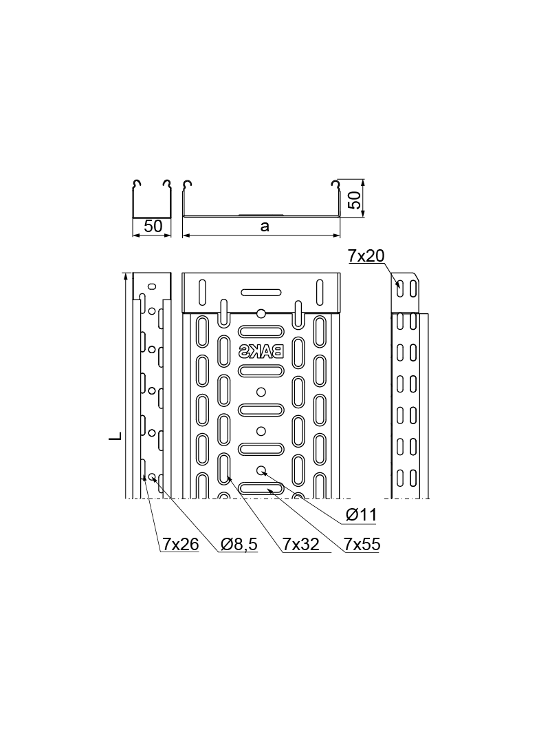 KGJ200H50/3 ; Korytko