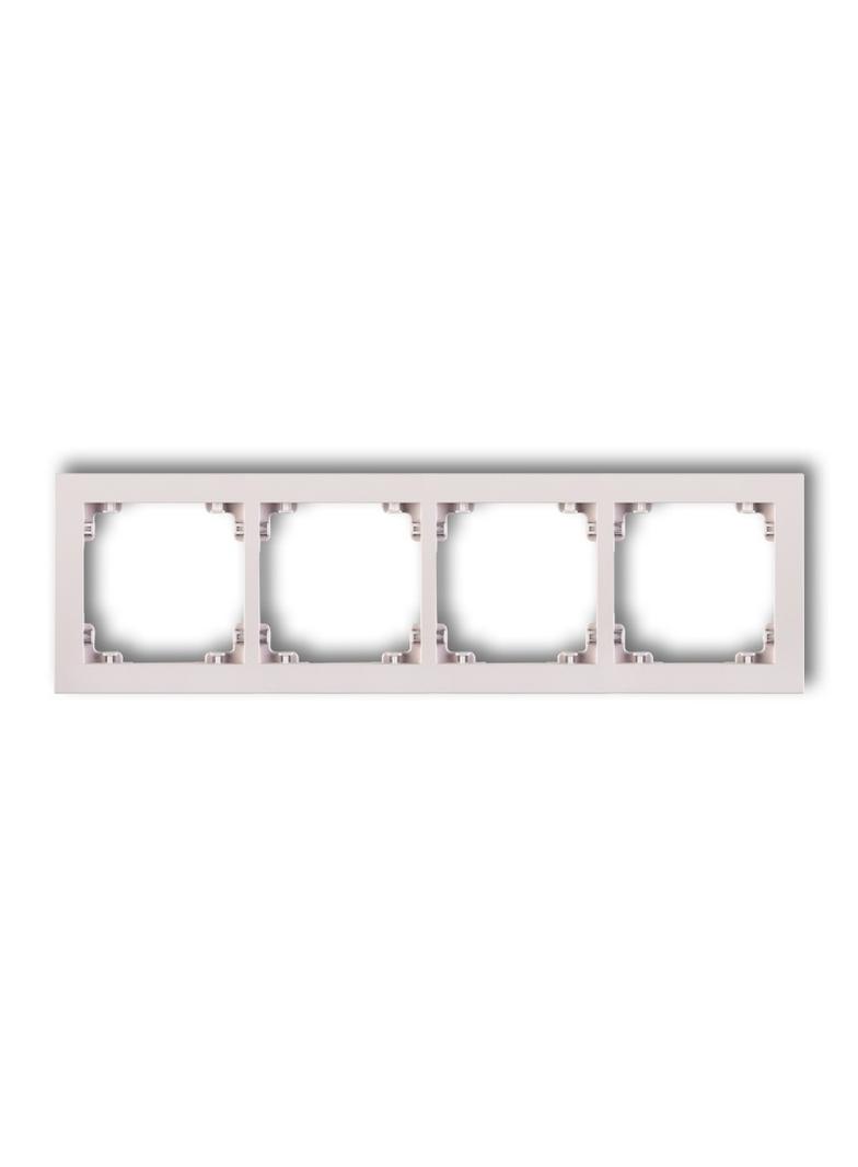 DECO Ramka podczwórna z tworzywa DECO Pastel Matt pudrowy róż 40DR-4 KARLIK