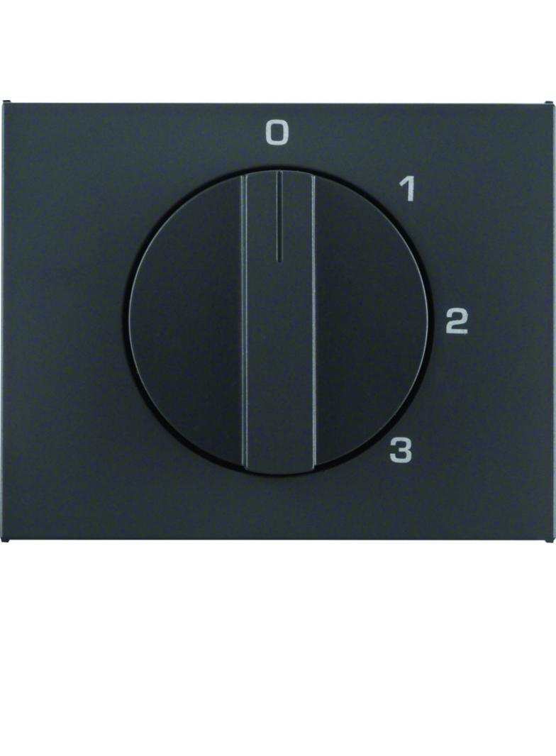 K.1 Płytka czołowa z pokrętłem do łącznika 3-poz. z pozycją zerową antracyt mat