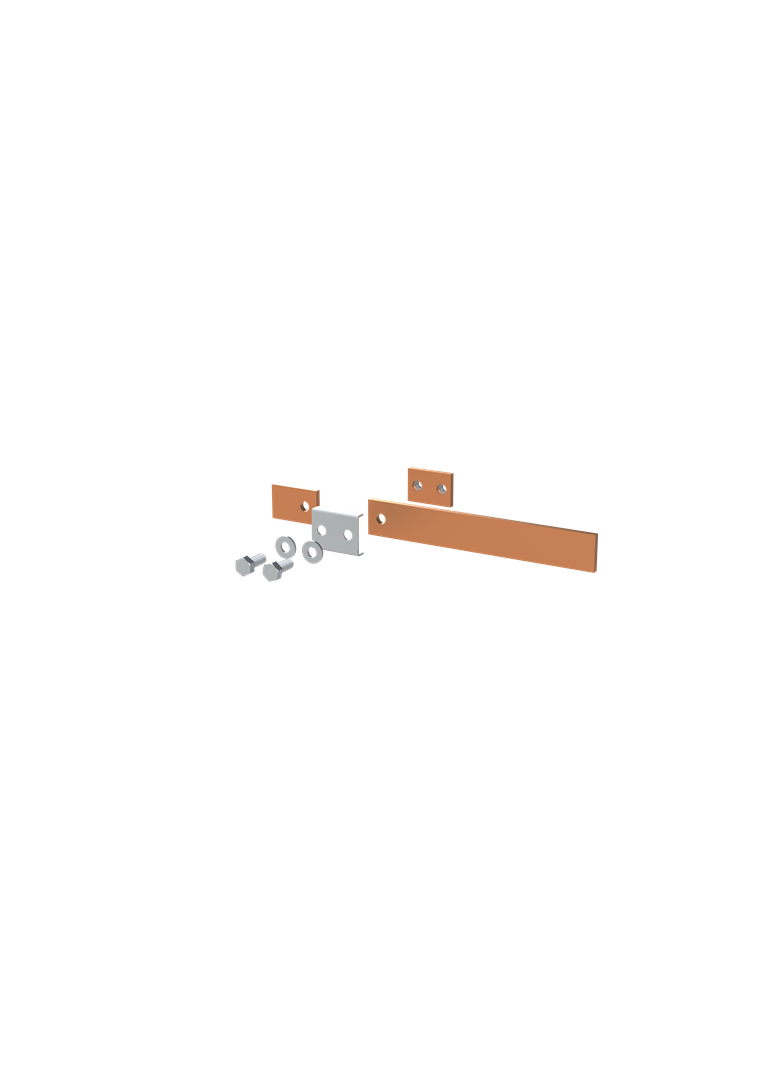 ZX2242 Szyna miedziana 30x5mm szerokość 1PW 250mm V2, A1 (do samodzielnego montażu)