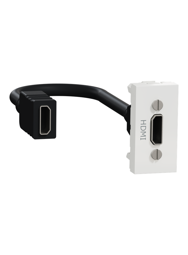 Nowa Unica, Gniazdo HDMI 1 moduł, białe
