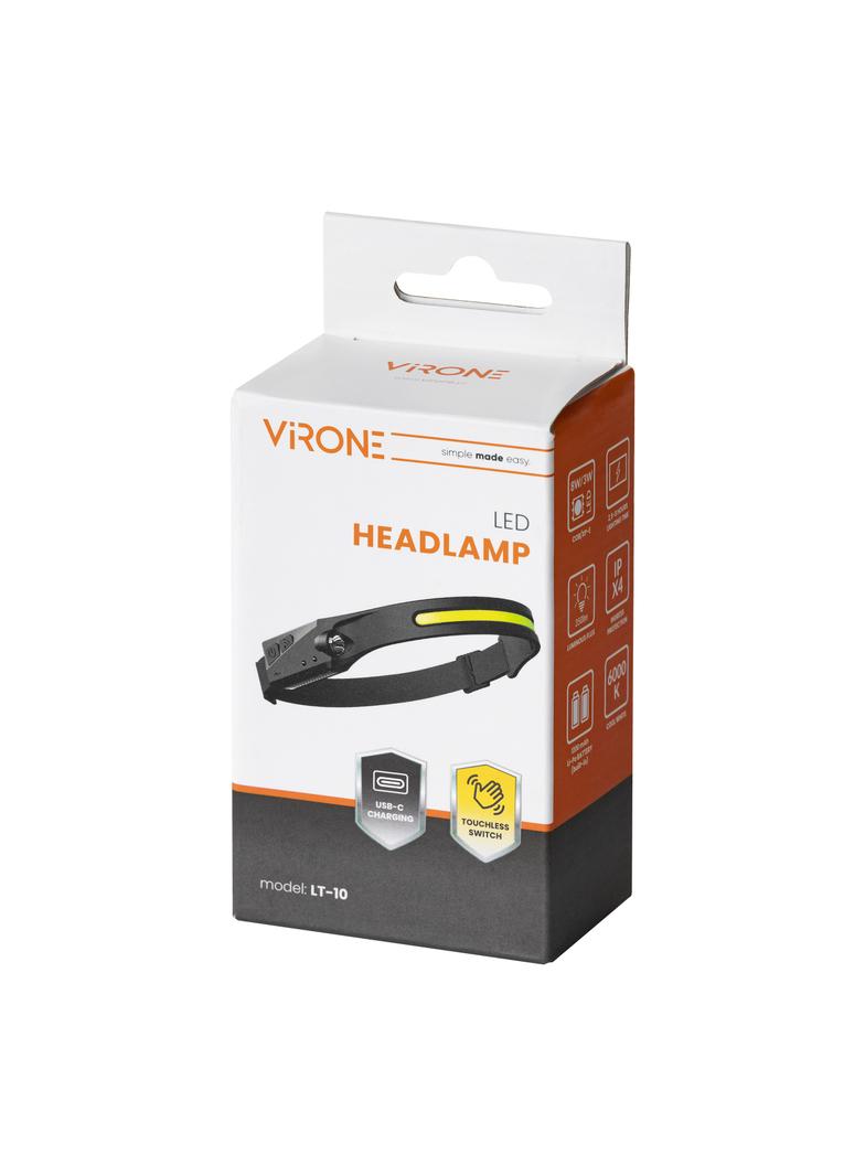 Latarka czołowa LED COB + XPE z akumulatorem 1200 mAh