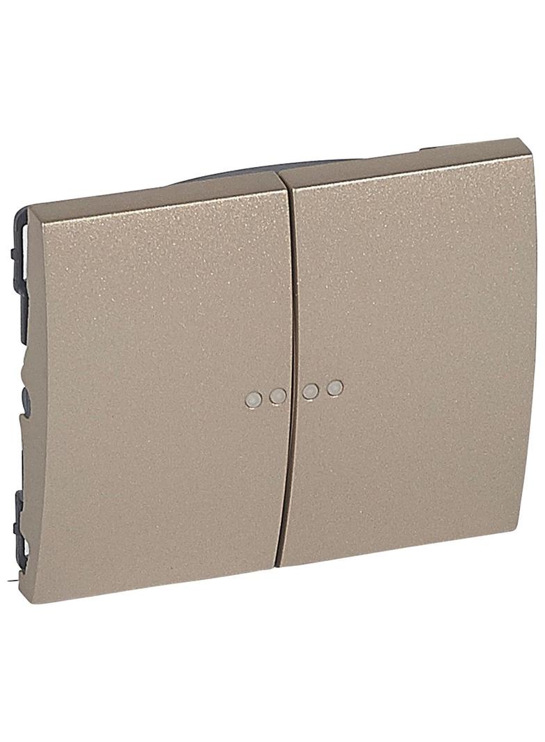 SISTENA LIFE KLAWISZ TITAN PODWÓJNY DO MECHANIZMÓW PODŚWIETLANYCH, Legrand