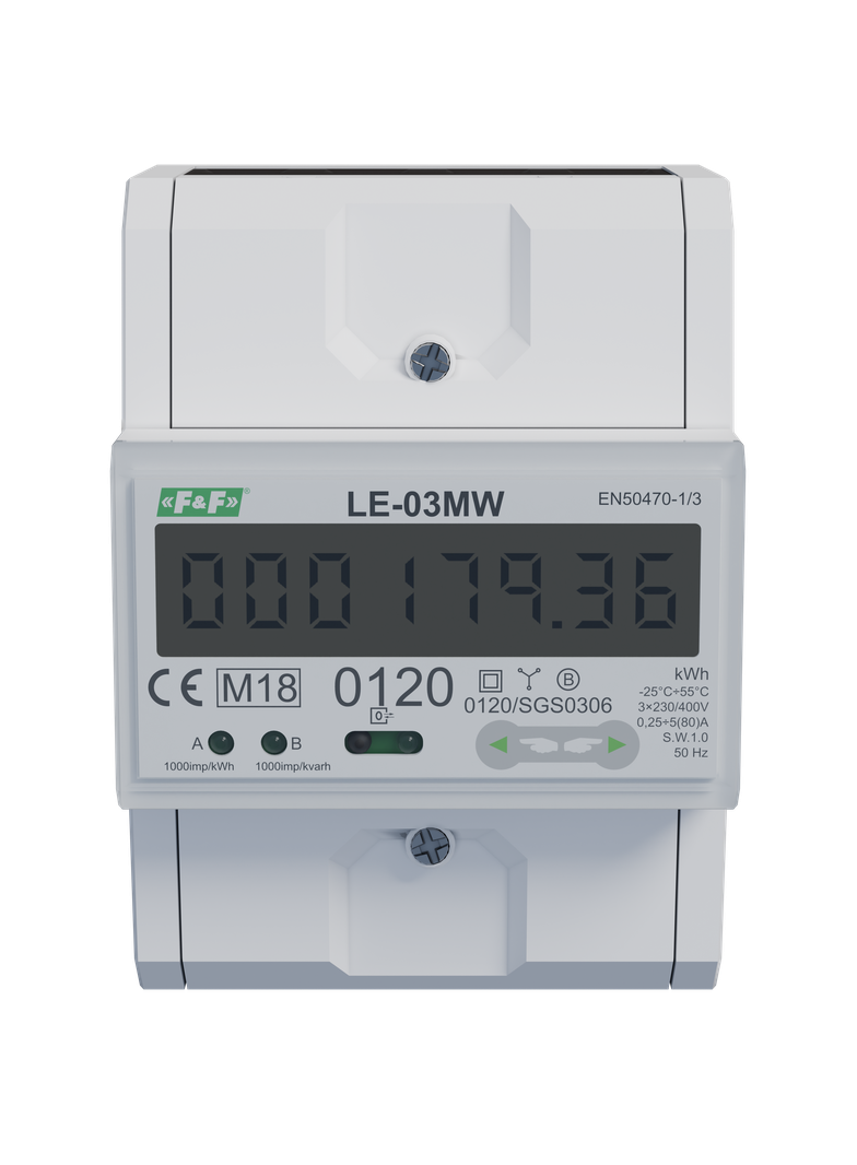 Dwutaryfowy licznik energii elektrycznej 3-fazowy 2-kierunkowy z Modbus RTU do pomairu bezpośrednieg