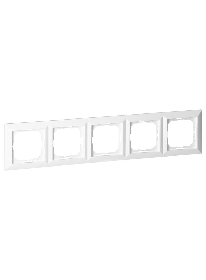 Ramka pieciokrotna Pearl, Ra-5P, biały OR-OE-7720/5/W ORNO