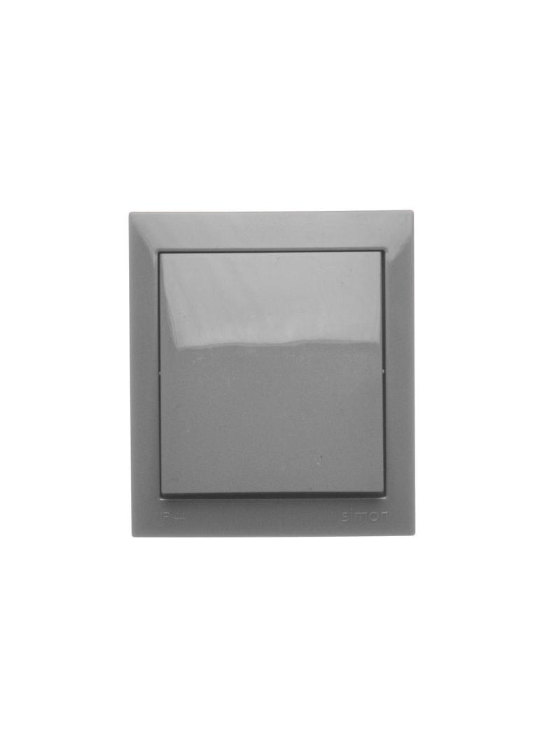 Simon Aquaclick Przycisk zwierny bez piktogramu 10AX 250V zaciski śrubowe, szary