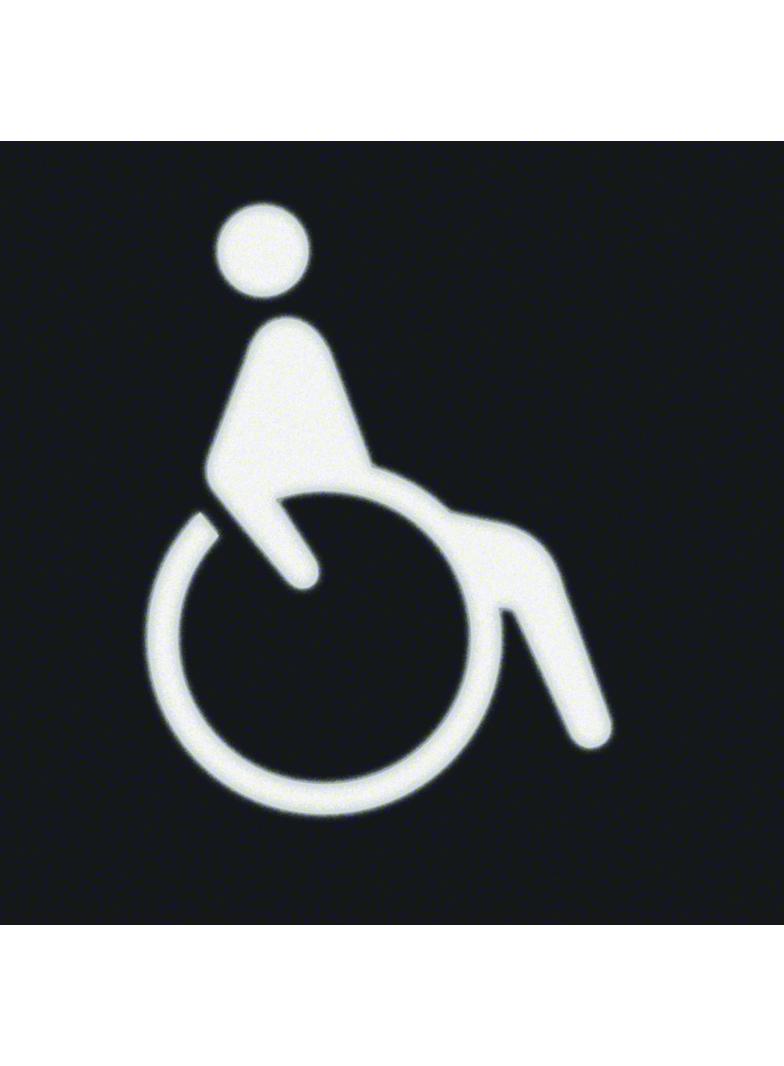 BERKER W.1 Folia do sygnalizatora świetlnego symbol wózek inwalidzki 19058003 HAGER