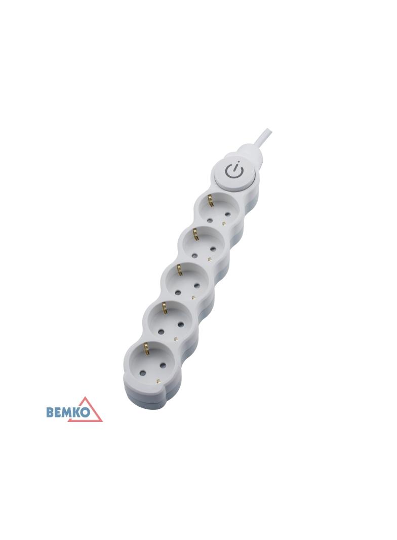 PRZEDŁUŻACZ NA SCHUKO 5X 2P+Z+WYŁ. 1.5MM X 1.5M